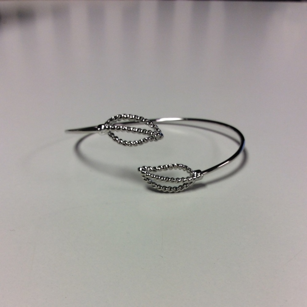 Ted Baker Ultrafine Silver Leaf Cuff